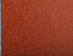 Red Field, Signed Minimalist Screenprint by Jules Olitski