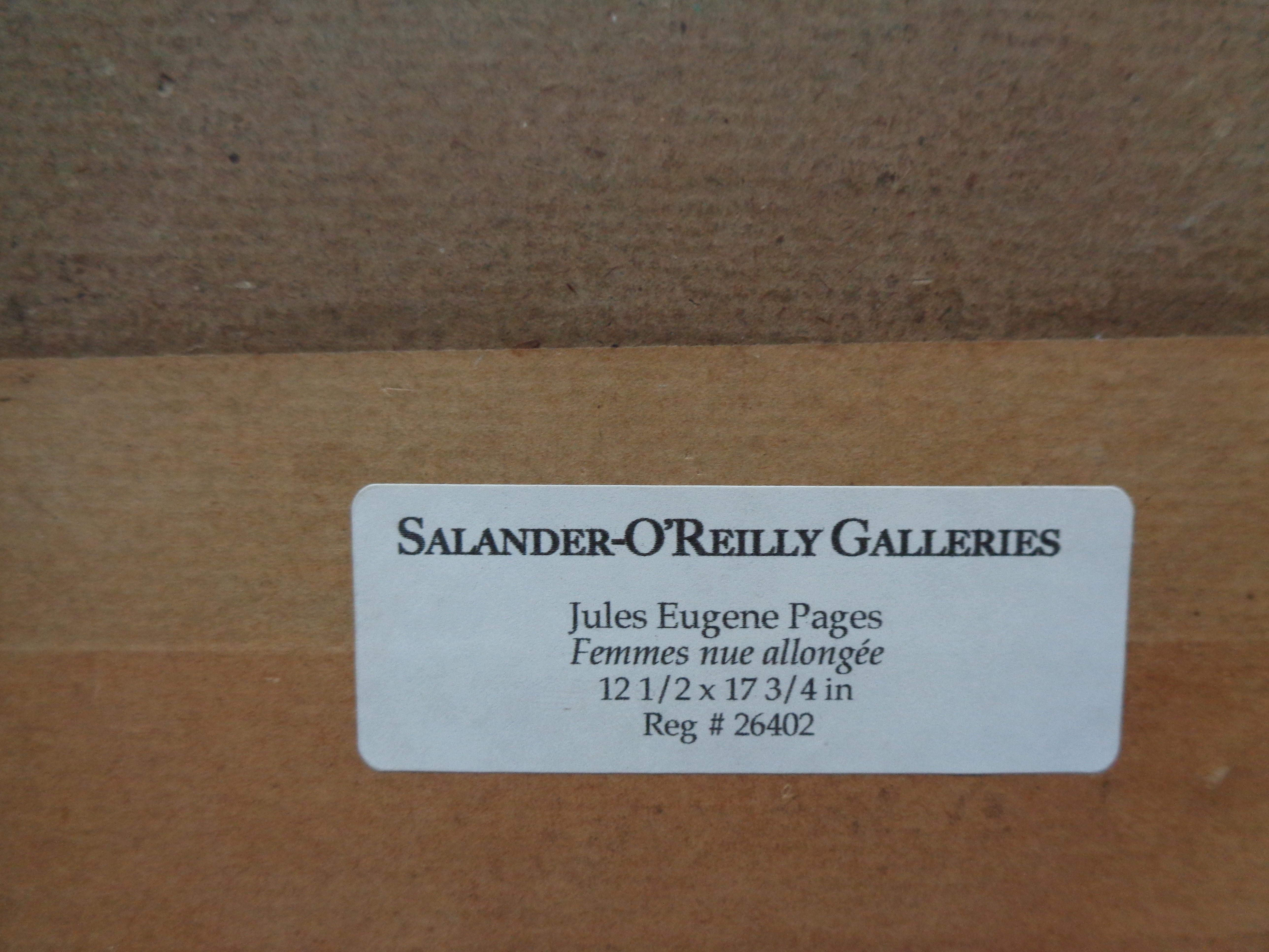 Figurative Nude Painting by Jules Pages 1867 - 1946 American, California, artist For Sale 5