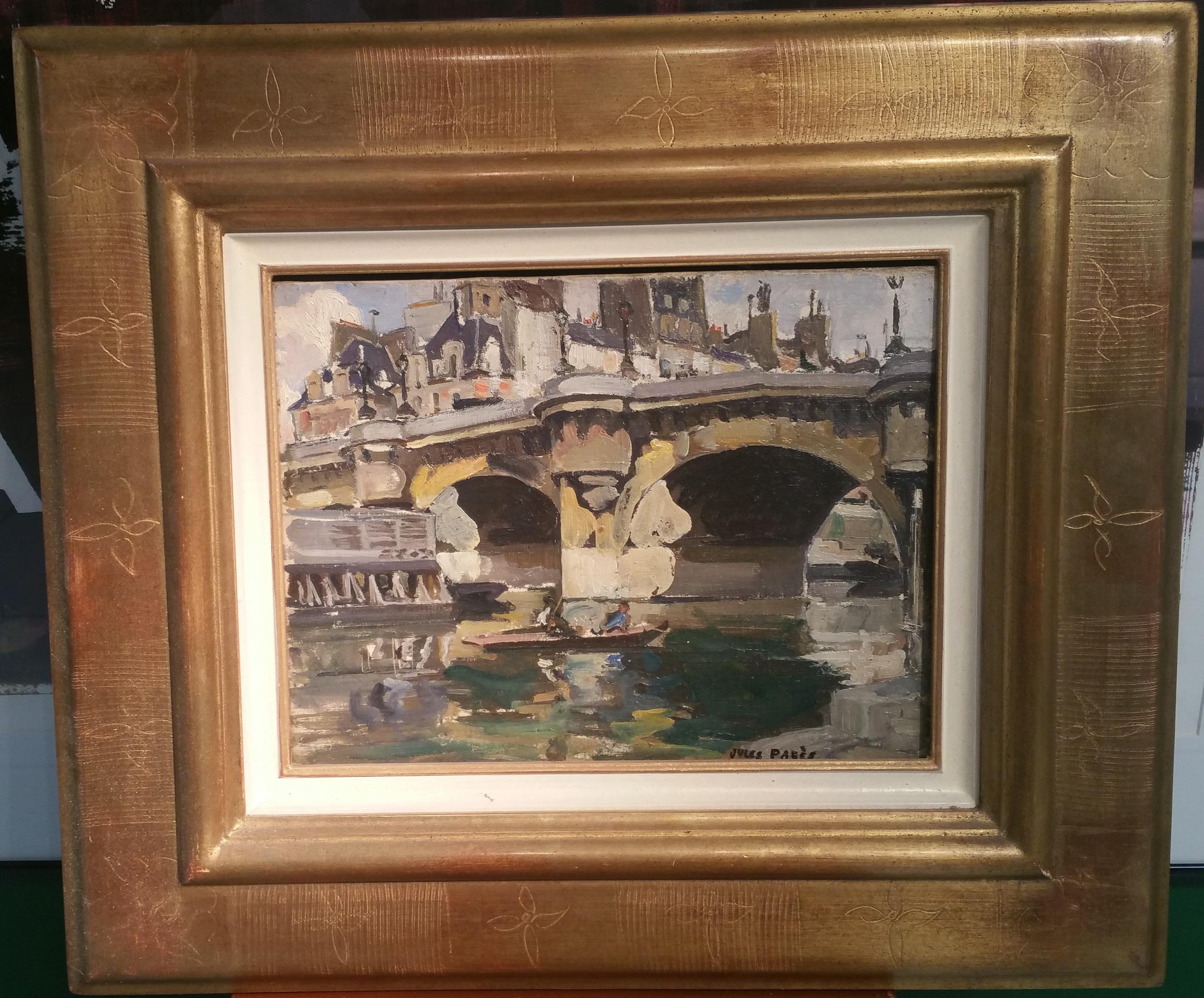 Pont Neuf, Paris - Painting by Jules Pages