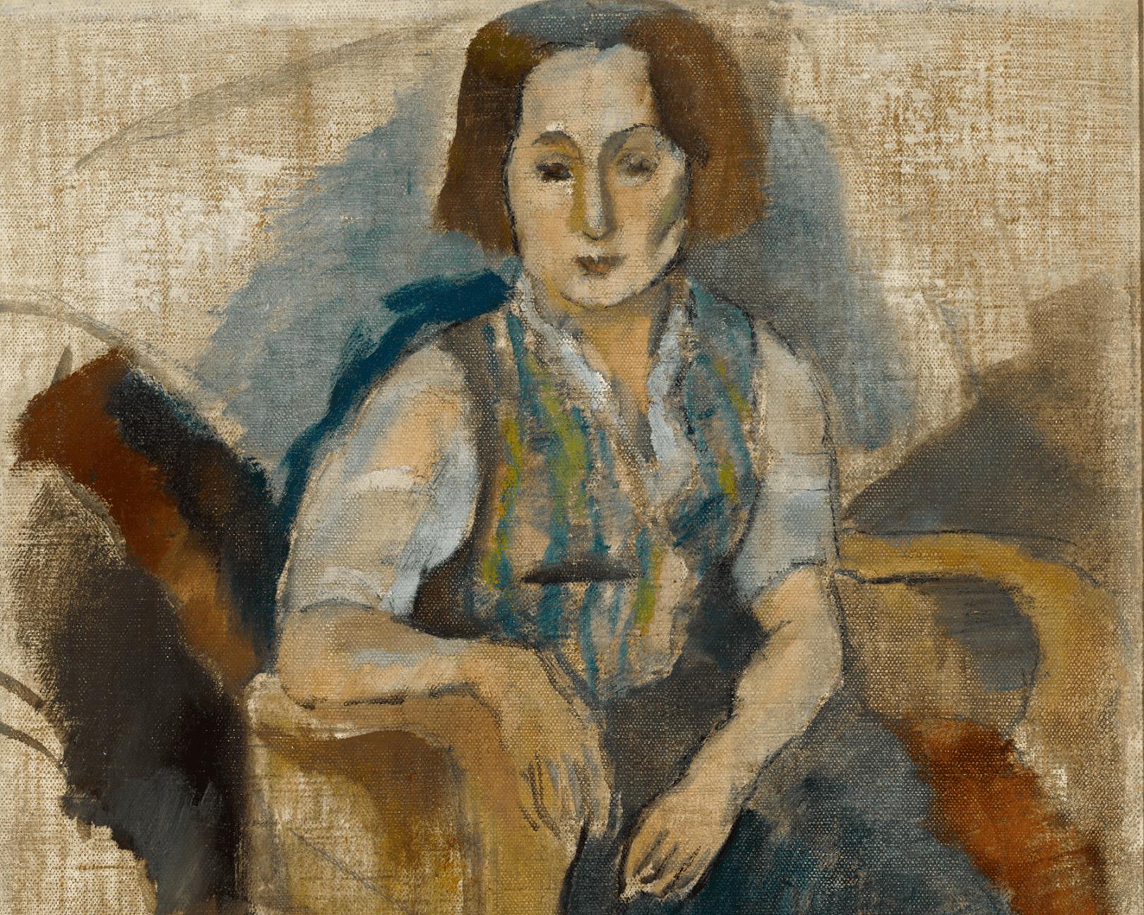 Femme aux Souliers Noir (Frau in schwarzen Schuhen) (Moderne), Painting, von Jules Pascin