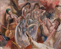 Jules Pascin - L'attente de l'enfant prodigue, nude, figures, painting, women