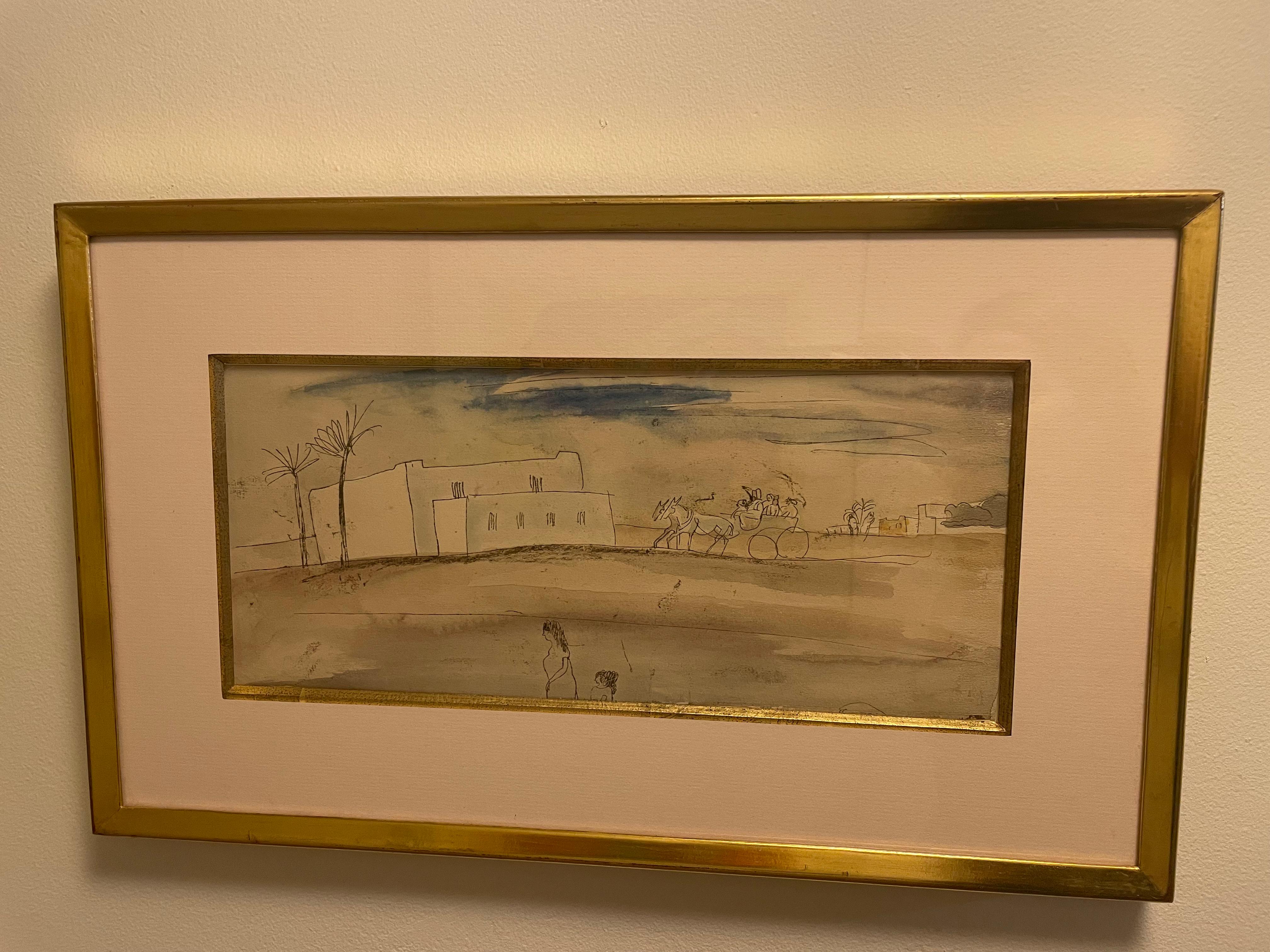 Landschaften von Alger – Art von Jules Pascin