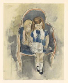 Vintage (after) Jules Pascin - "Jeanie Warnod" lithograph