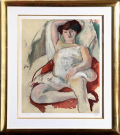 Danseuse au Moulin Rouge, litografia moderna di Jules Pascin