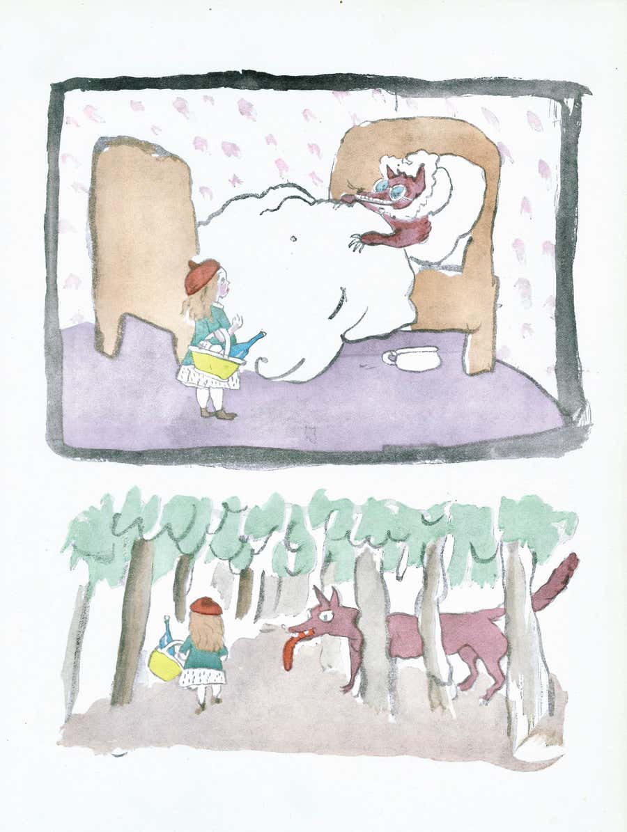 Jules Pascin, Little Red Riding Hood, from XXe siecle, 1938 (after)