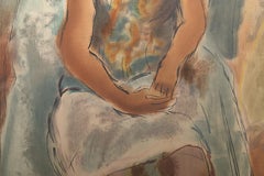 Nana, Stamp-Signed Impressionist Lithograph After Jules Pascin