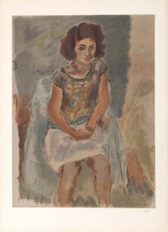 Nana, Stamp-Signed Impressionist Lithograph After Jules Pascin