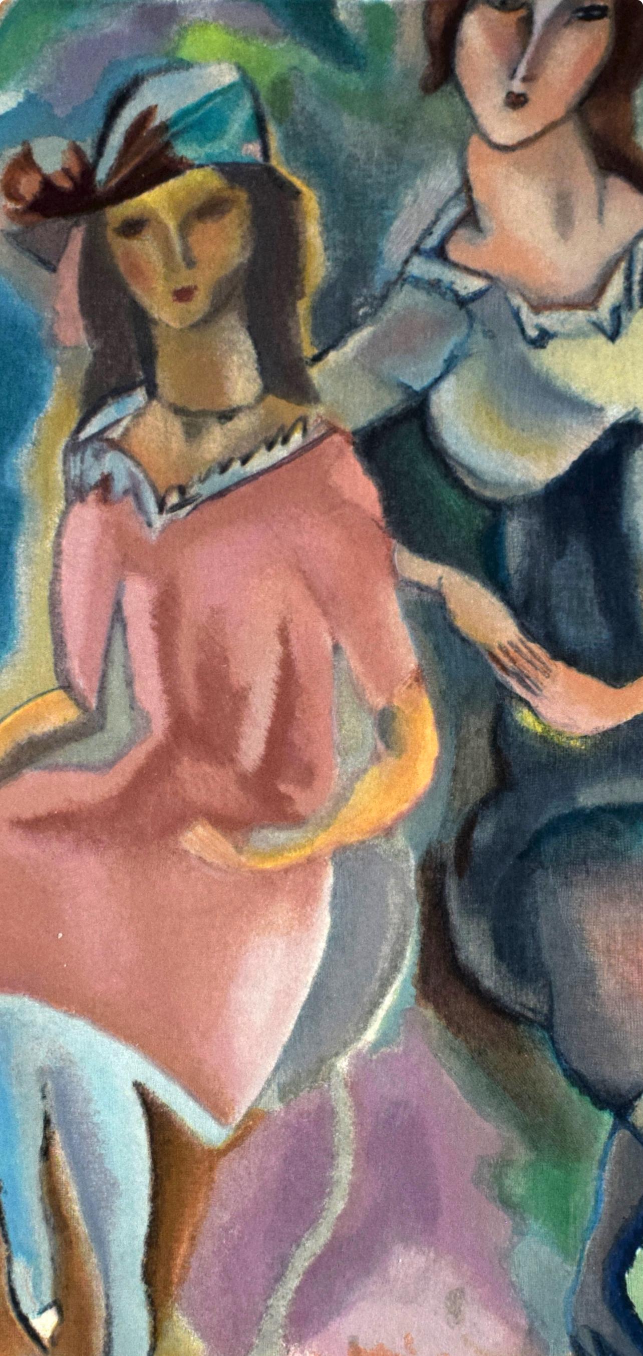 Pascin, Composition, Les Peintres mes amis (after) - Print by Jules Pascin