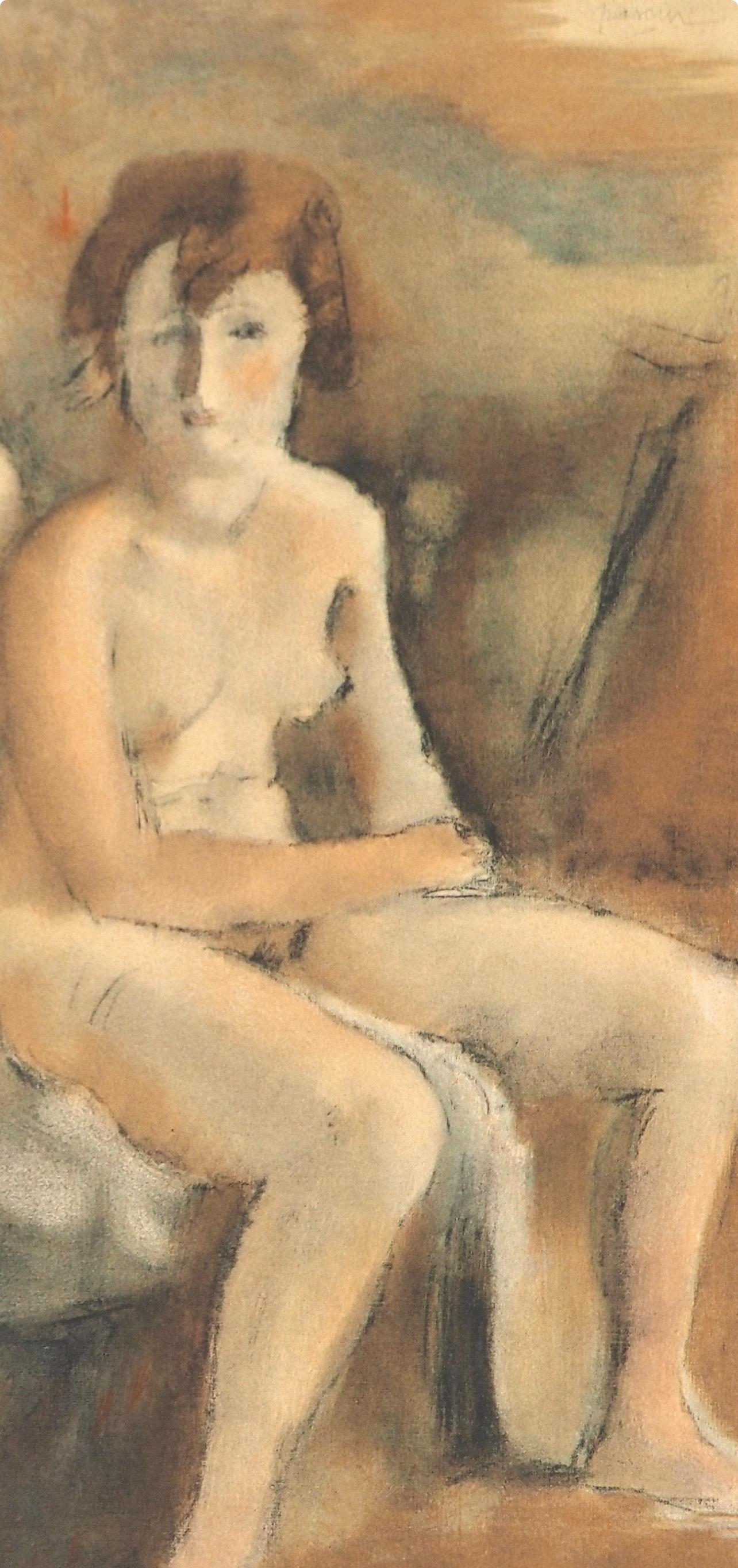 Pascin, Deux nus, Pascin (after) - Post-Impressionist Print by Jules Pascin