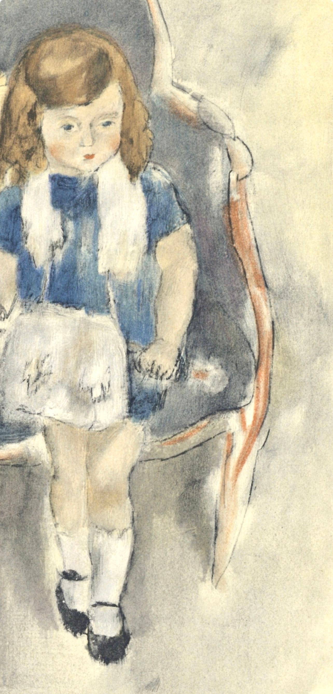 Pascin, Jeanie Warnod, Pascin (après) - Moderne Print par Jules Pascin
