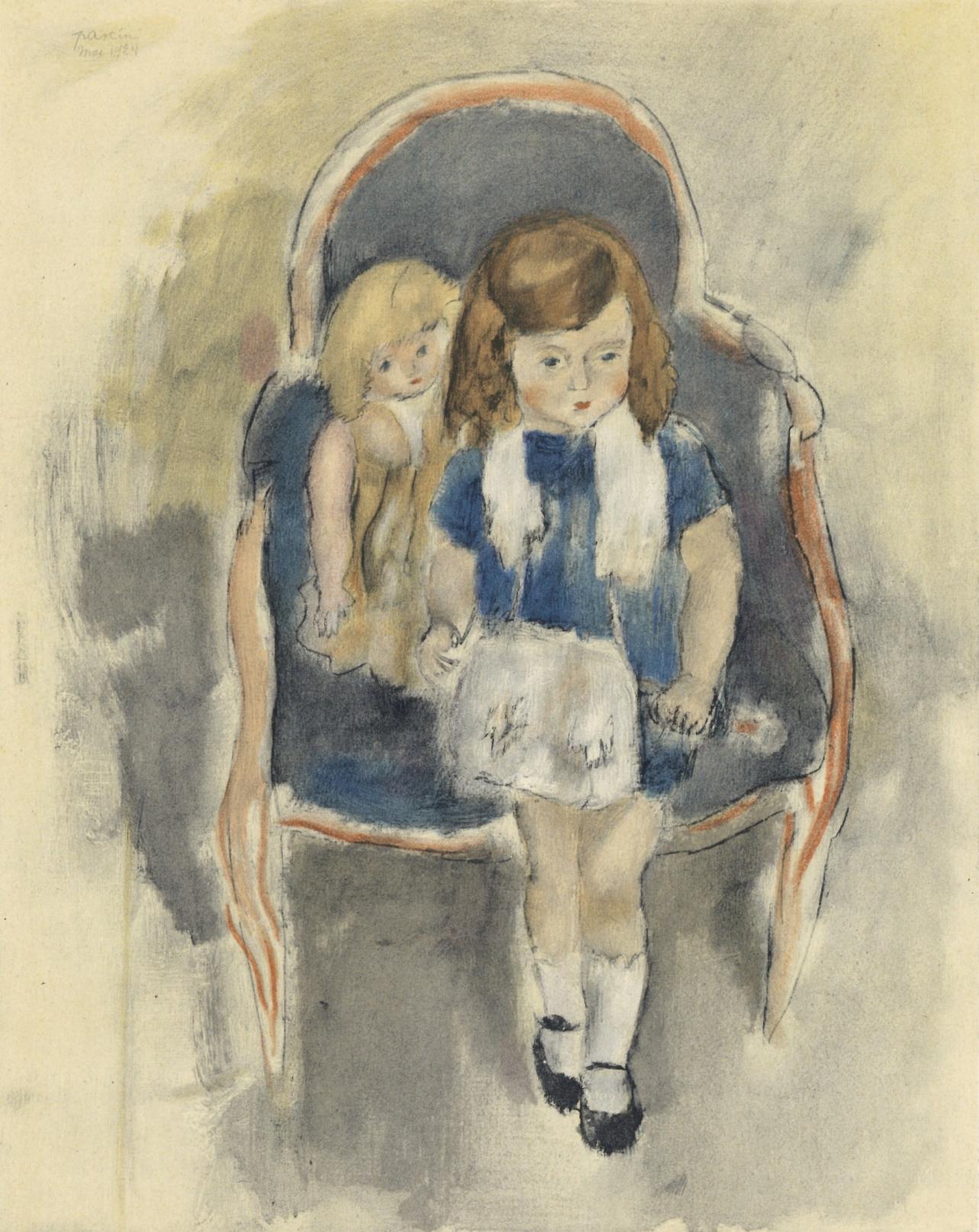 Figurative Print Jules Pascin - Pascin, Jeanie Warnod, Pascin (après)