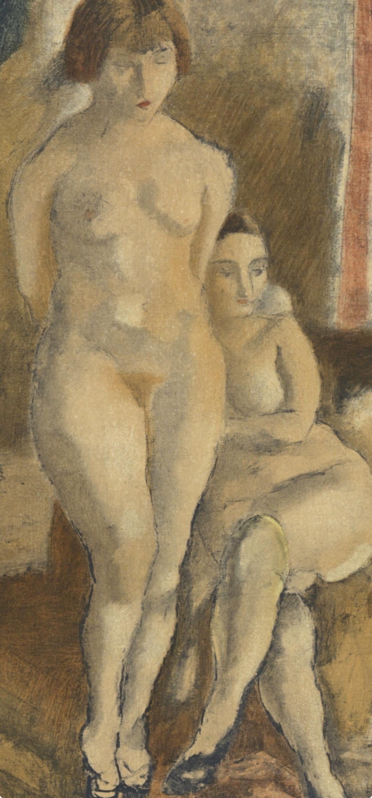 Pascin, Les deux modèles, Pascin (after) - Print by Jules Pascin
