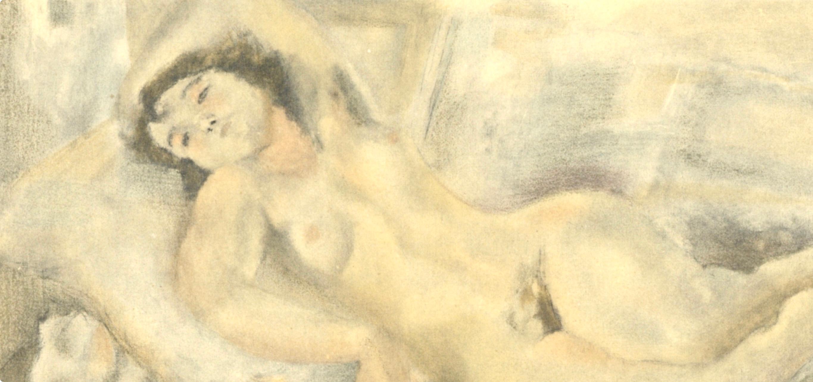 Pascin (tariff free*), Manolita, Pascin (after) (Moderne), Print, von Jules Pascin