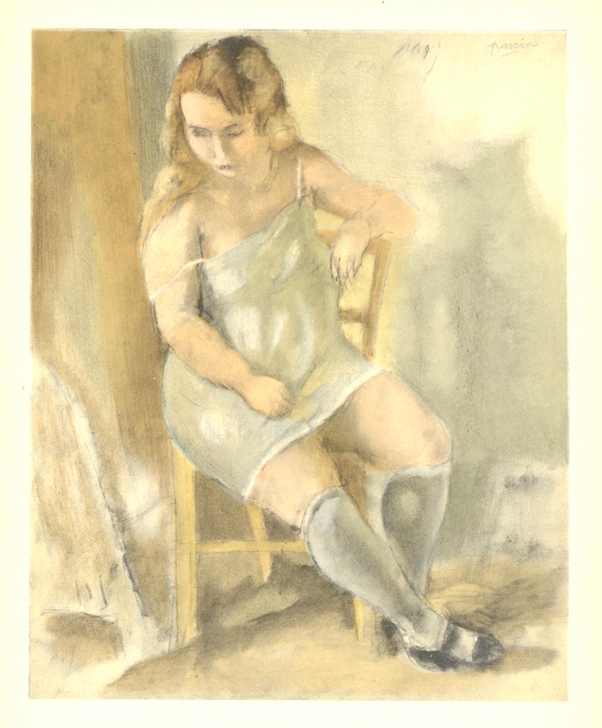 Lithograph on grand vélin Renage paper. Paper Size: 12.25 x 9.5 inches. Inscription: Signed in the plate and unnumbered, as issued. Notes: From the album, Pascin, 1954. Published by Éditions du livre, Monte-Carlo, under the direction of André