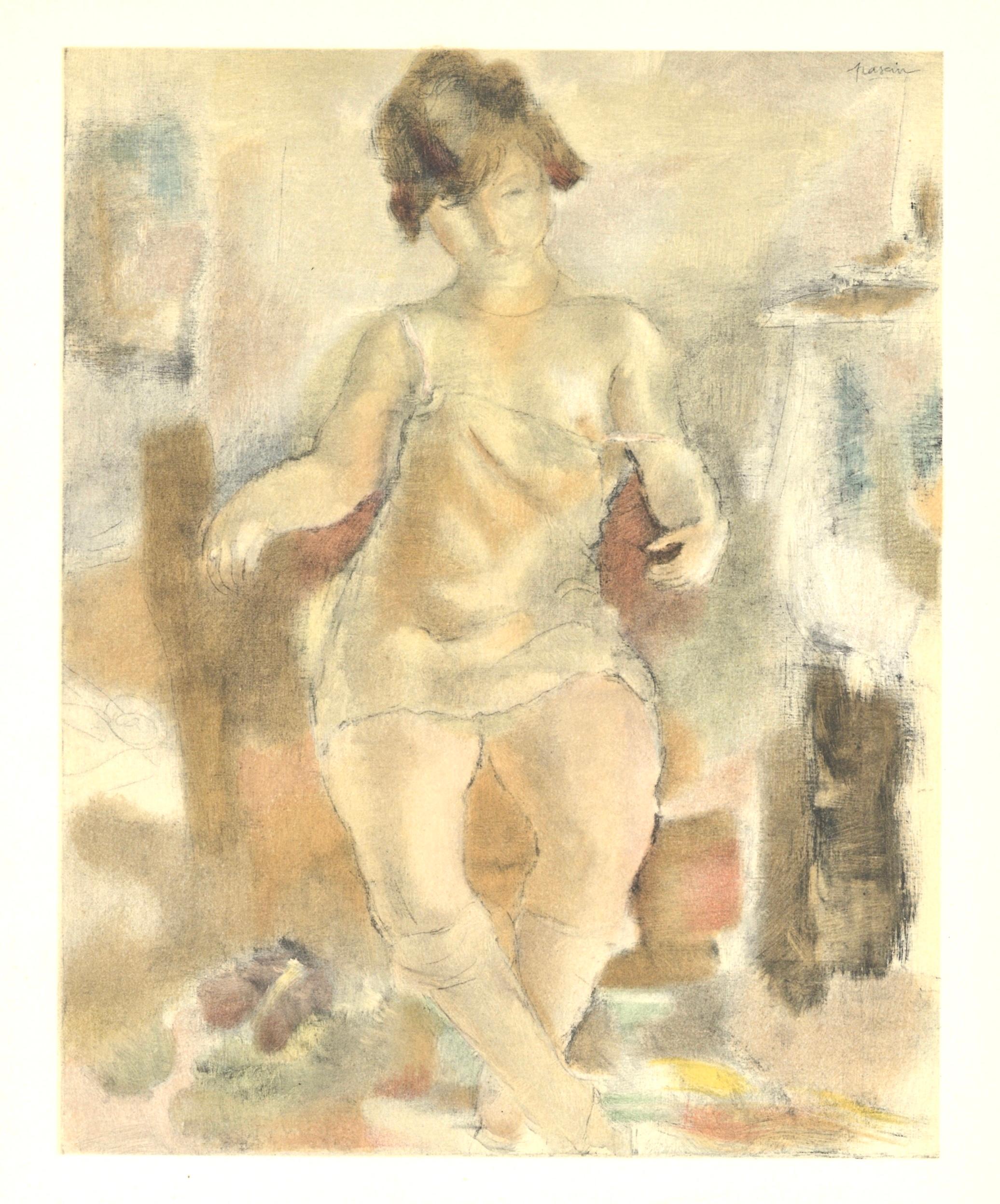 Lithograph on grand vélin Renage paper. Paper Size: 12.25 x 9.5 inches. Inscription: Signed in the plate and unnumbered, as issued. Notes: From the album, Pascin, 1954. Published by Éditions du livre, Monte-Carlo, under the direction of André