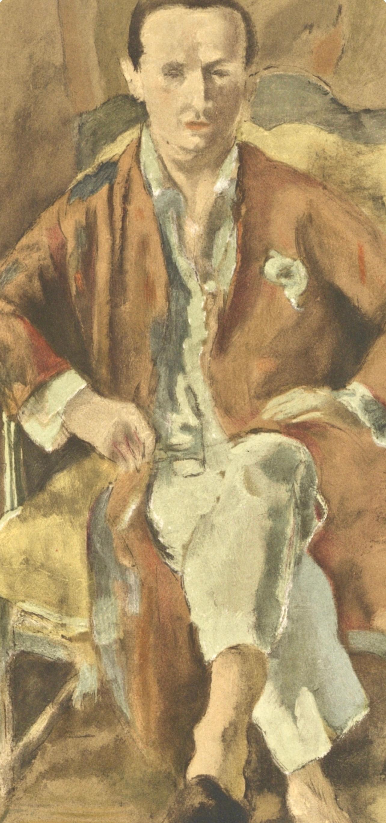 Pascin, Retrato de Daragnès, Pascin (después de) - Print de Jules Pascin