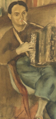 Jules Pascin, Portrait of Pierre Mac Orlan, from Pascin, 1954 (after)