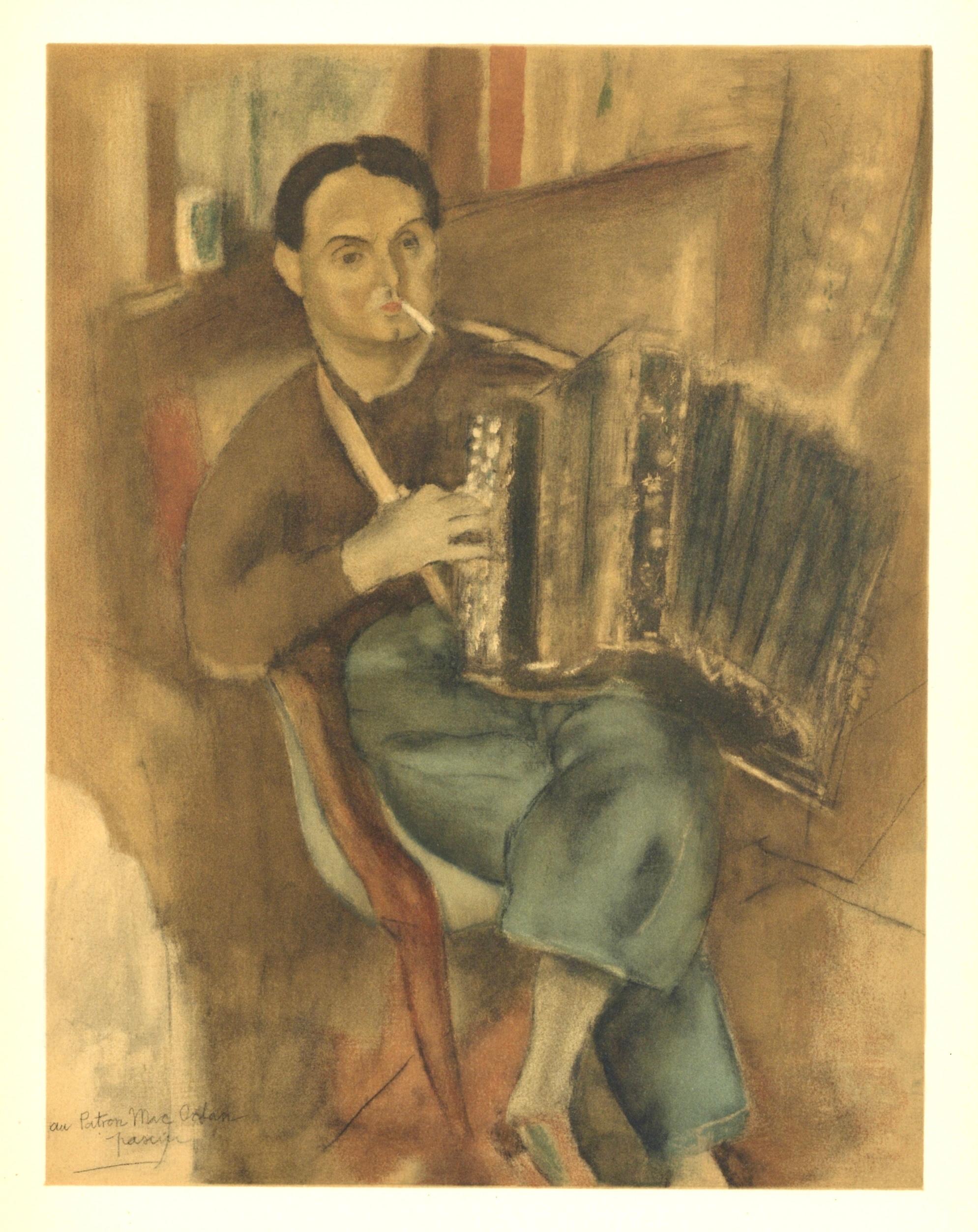 Lithographie auf Grand Vélin Renage Papier. Papierformat: 12,25 x 9,5 Zoll. Beschriftung: In der Platte signiert und nicht nummeriert, wie ausgegeben. Anmerkungen: Aus dem Album, Pascin, 1954. Herausgegeben von Éditions du livre, Monte-Carlo, unter