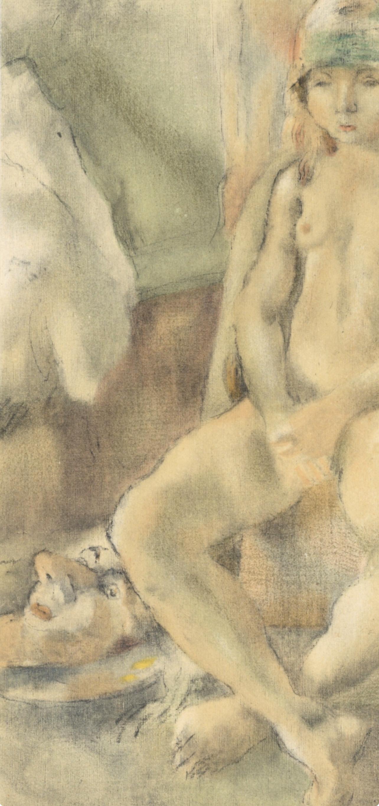 Pascin, Salomé, Pascin (après) - Post-impressionnisme Print par Jules Pascin