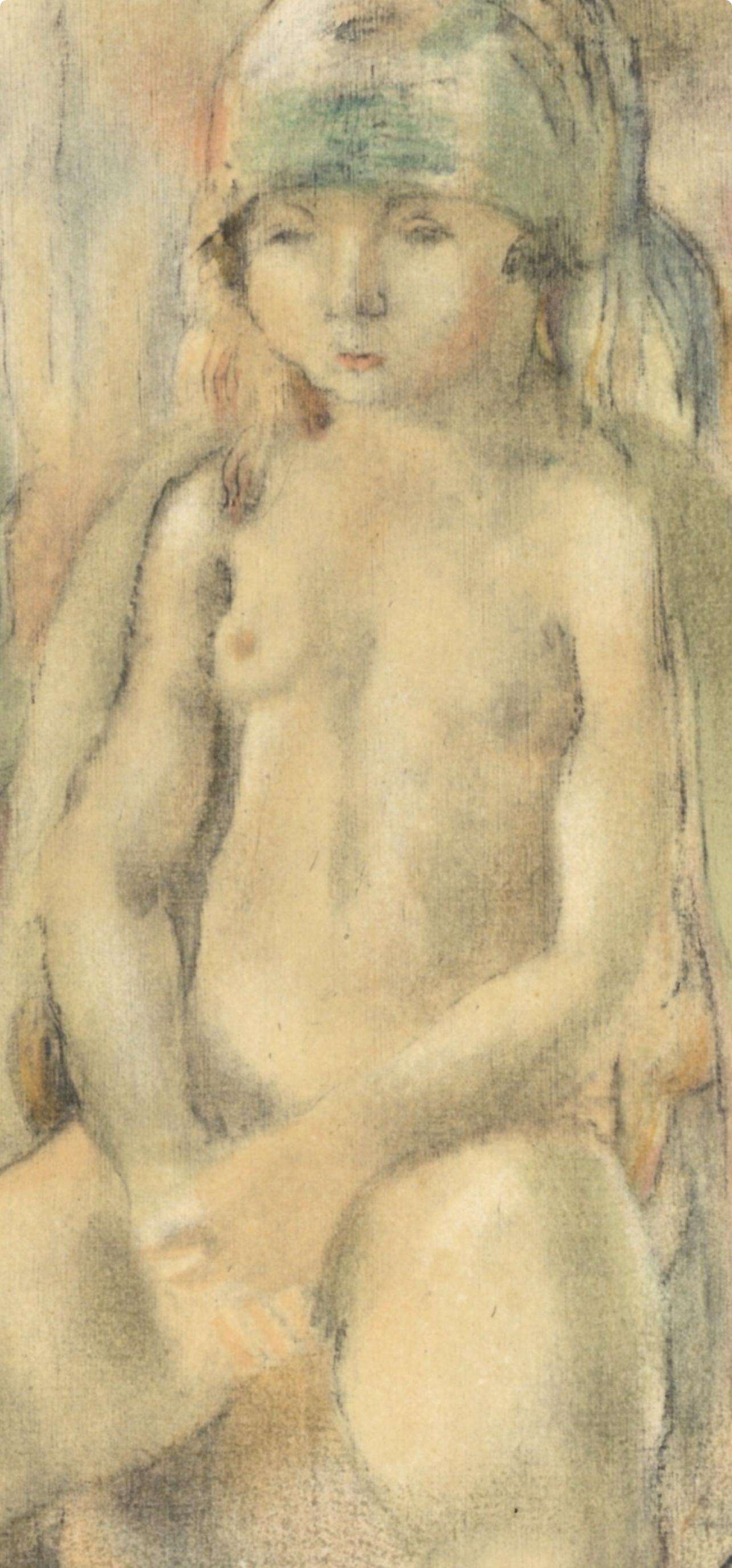 Pascin, Salomé, Pascin (après) - Beige Figurative Print par Jules Pascin