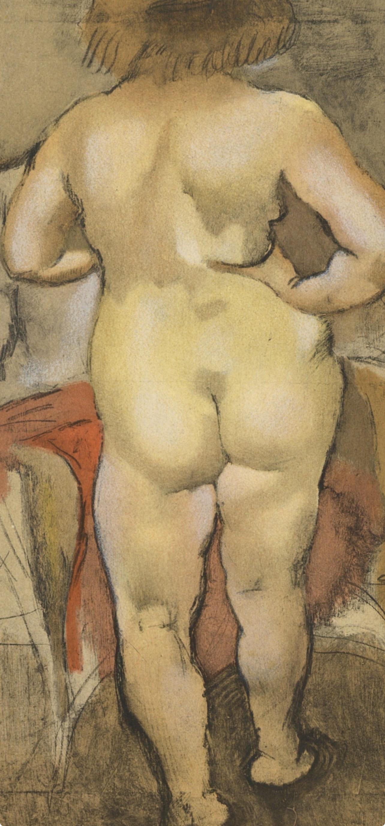 Pascin, Vénus de dos, Pascin (d'après) - Print de Jules Pascin