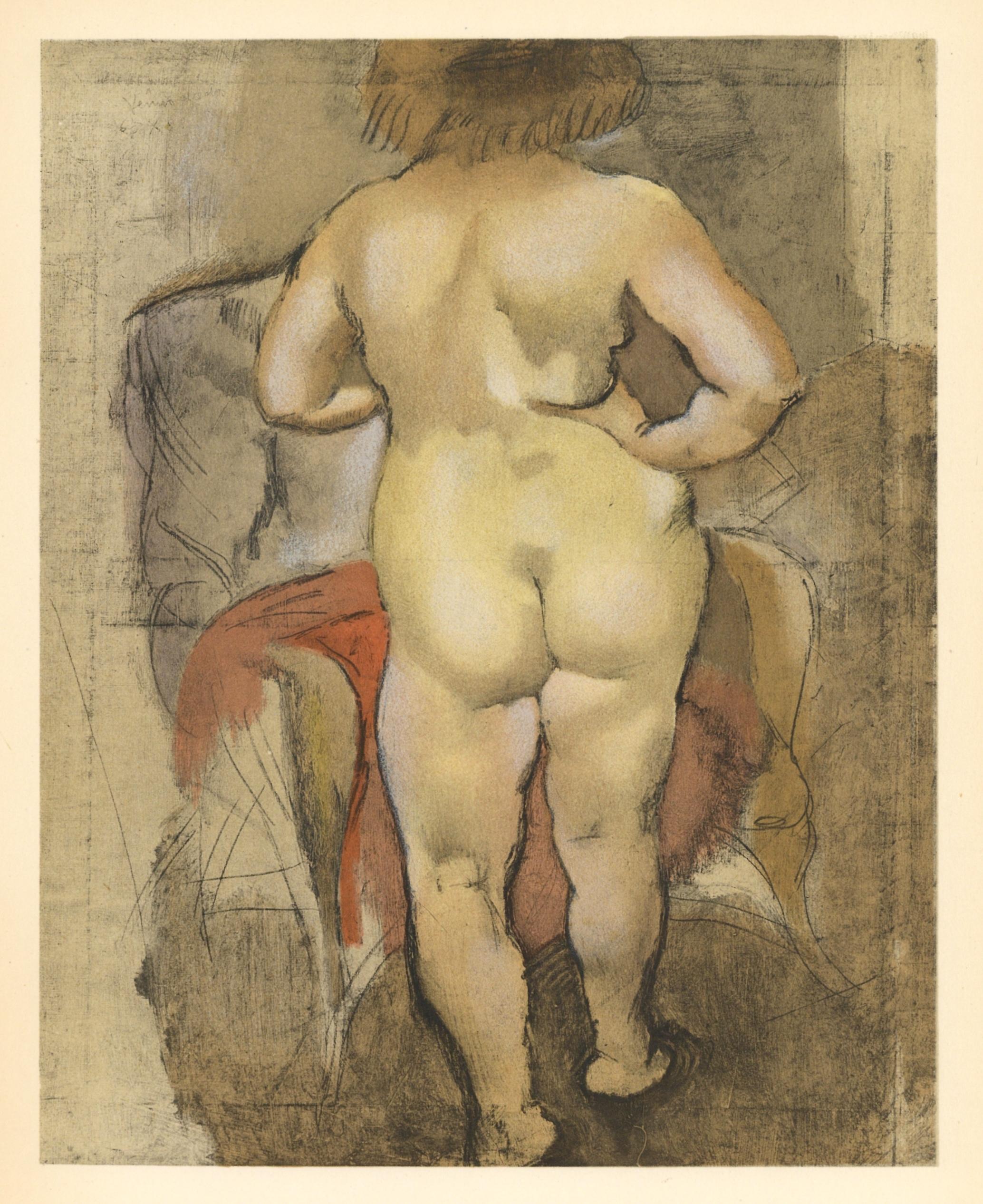 Support : Lithographie sur papier grand vélin Renage
Année : 1954
Taille du papier : 12.25 x 9.5 pouces
Inscription : Non signé et non numéroté, tel que publié
Notes : Extrait de l'album Pascin, 1954. Publié par les Éditions du livre, Monte-Carlo,