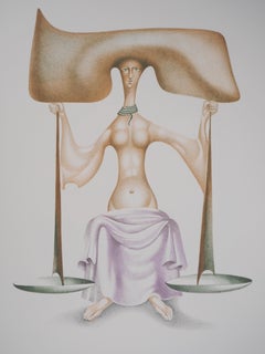 Justice : the Lawyer - Original lithograph, Signed
