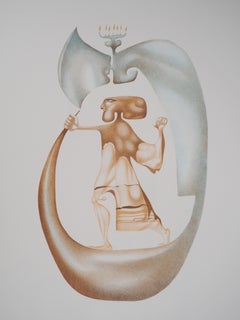 Menorah : La lumière de l'espoir - Lithographie originale, signée
