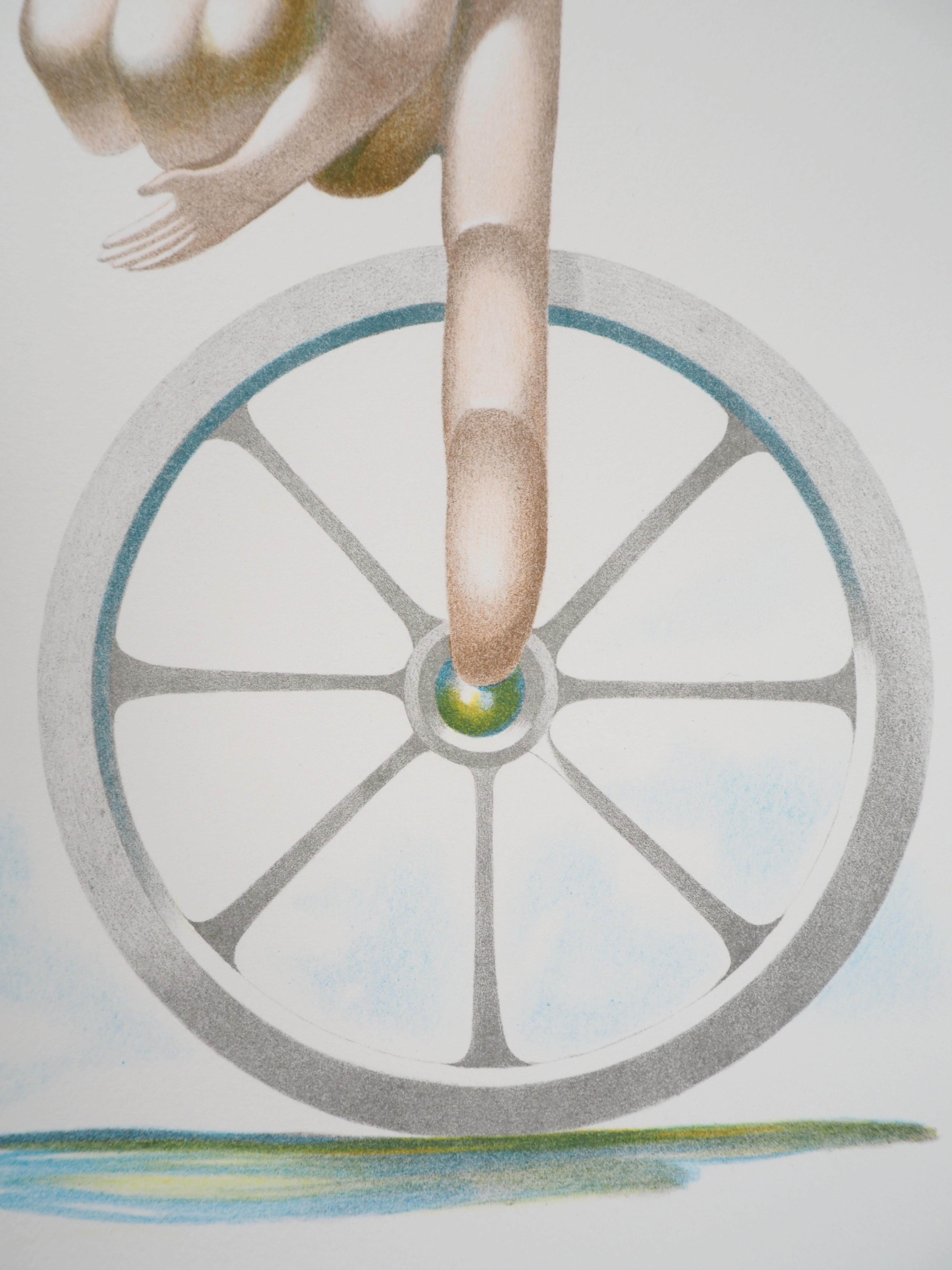 Jules Perahim (1914-2008)
Surrealist Mecanism (Cycle), 1974

Original lithograph
Signed in pencil by the artist
Numbered / 199
On Arches vellum 56 x 38 cm (c. 22 x 15 inches)

INFORMATION : From portfolio 