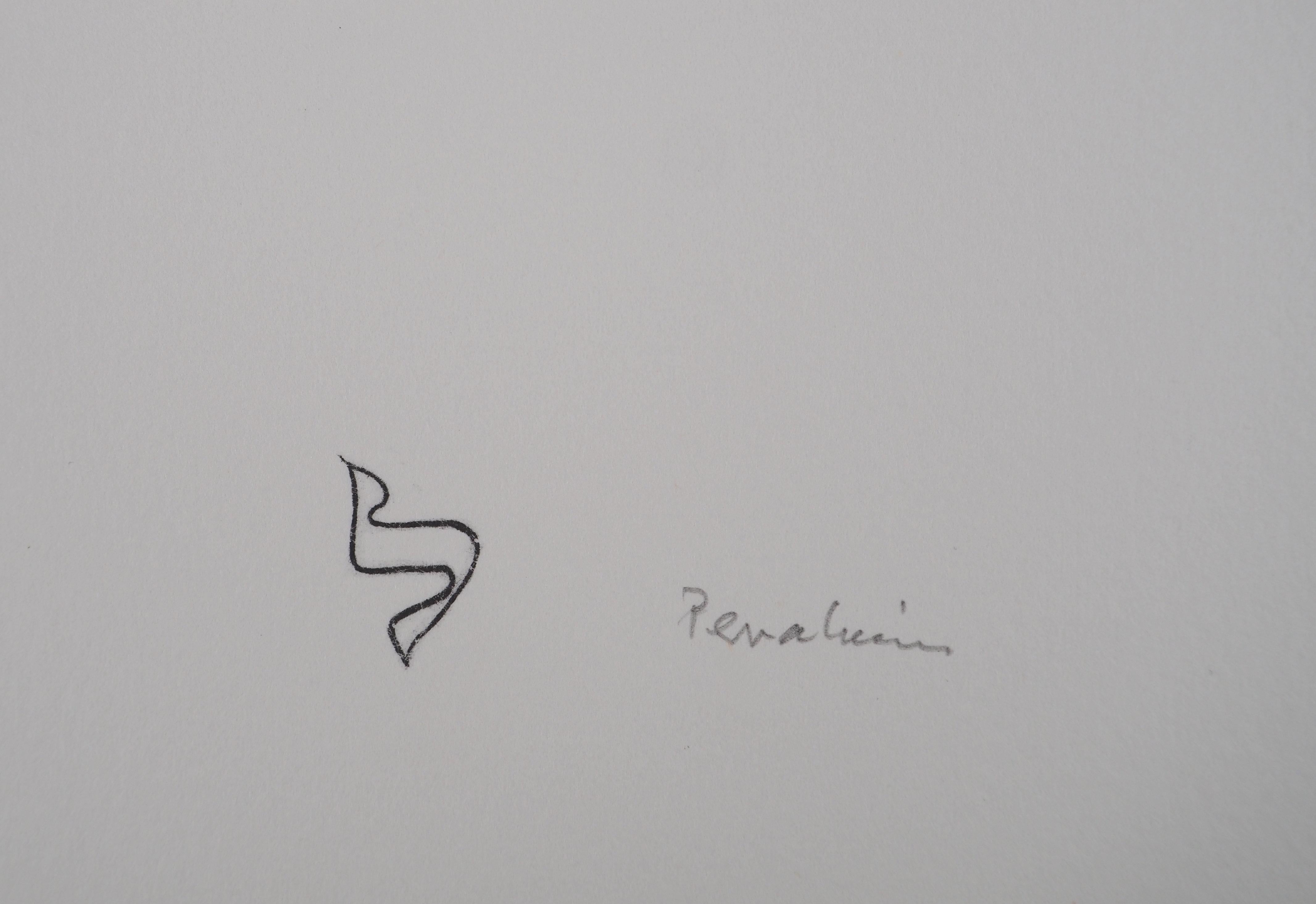 The Hanged Man (Upside Down) - Original lithograph, Signed - Print by Jules PERAHIM