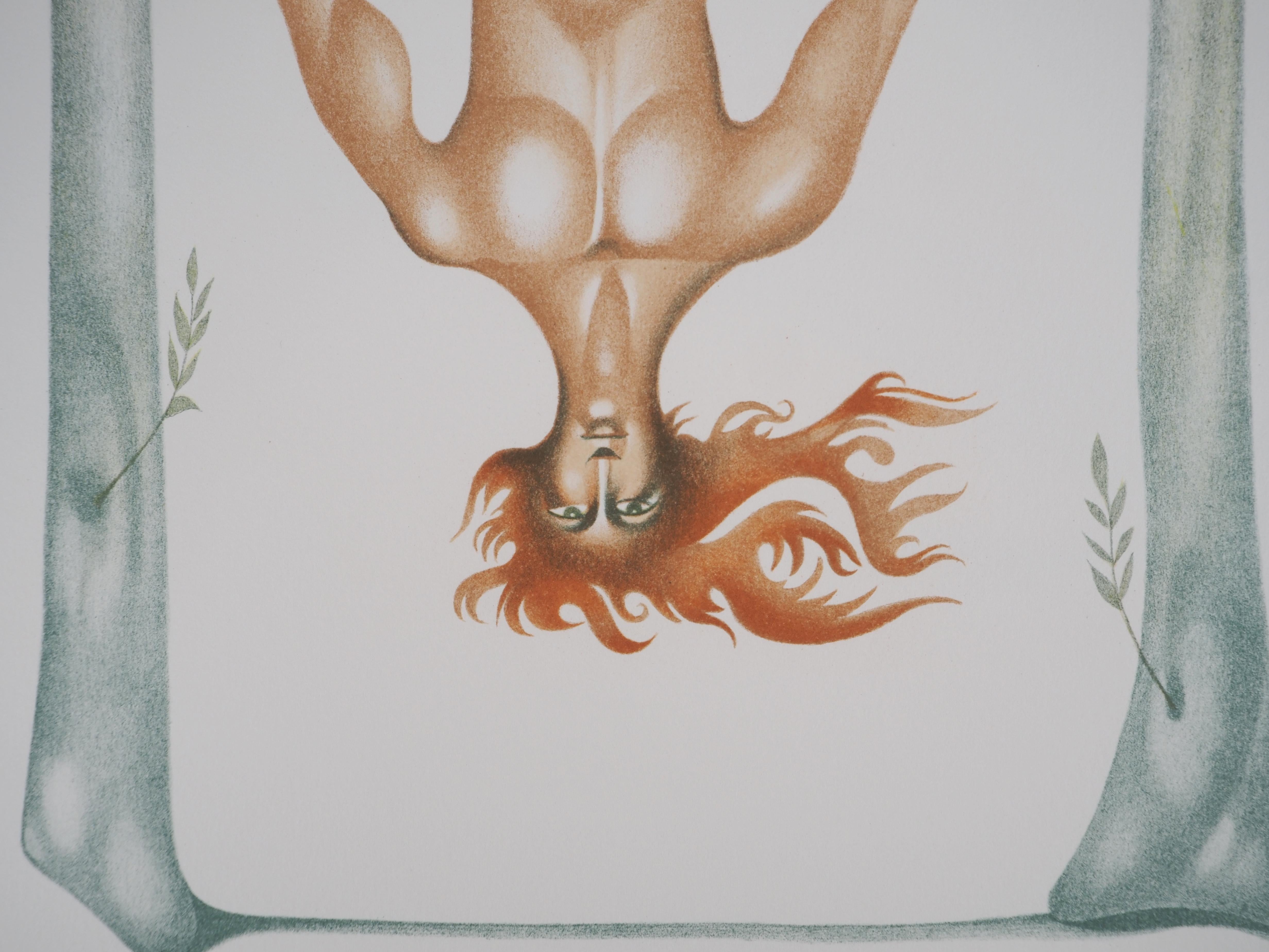 Jules Perahim (1914-2008)
The Hanged Man (Upside Down), 1974

Original lithograph
Signed in pencil by the artist
Numbered / 199
On Arches vellum 56 x 38 cm (c. 22 x 15 inches)

INFORMATION : From portfolio 
