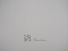 The Mystic Black-Smith - Original lithograph, Signed