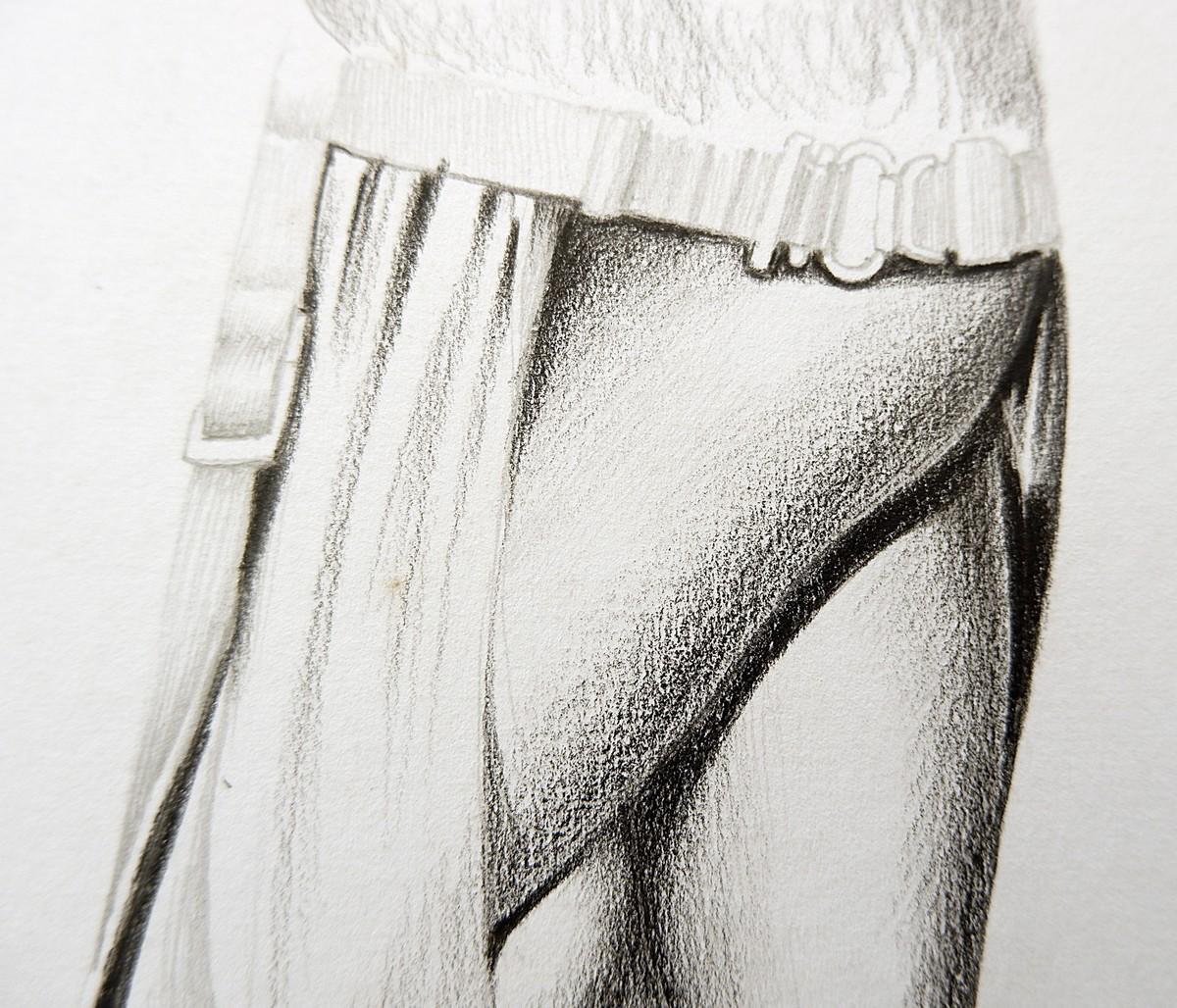 Jules Perahim Surrealist Drawing, Signed and Dated, France, 1976 In Excellent Condition In Brussels , BE