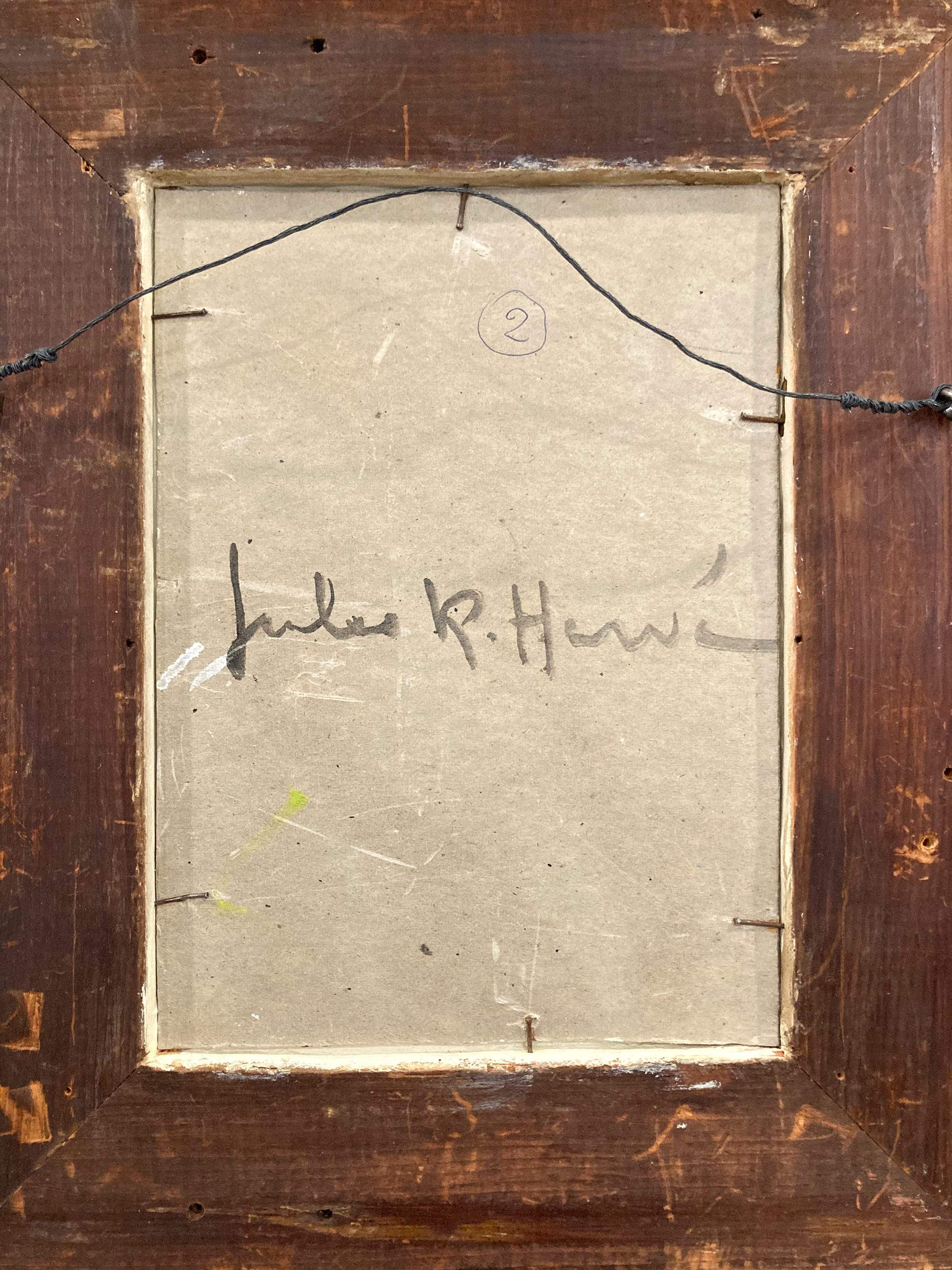 « Ballerines in Paris », peinture à l'huile impressionniste colorée d'une scène d'intérieur encadrée en vente 12