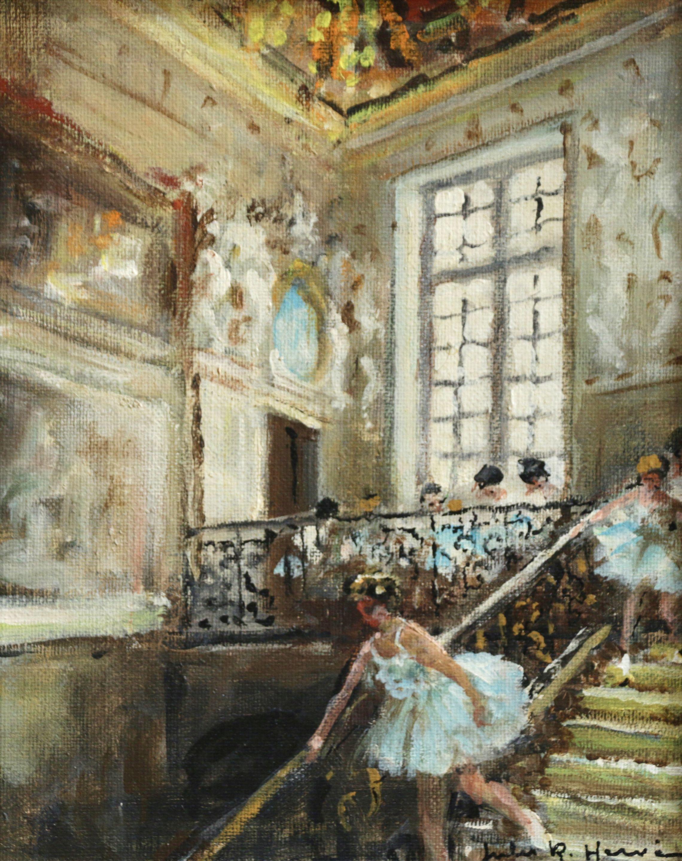 Jules René Hervé Figurative Painting - Ballet Dancers at Versailles
