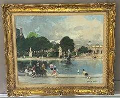 Französische Ansicht von 1887-1981 von Jules Rene Herve, abgebildet mit der Darstellung der  Tuilerien