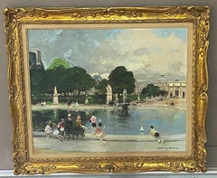 Jules Rene Herve - Vue française 1887-1981 représentant le  Tuileries