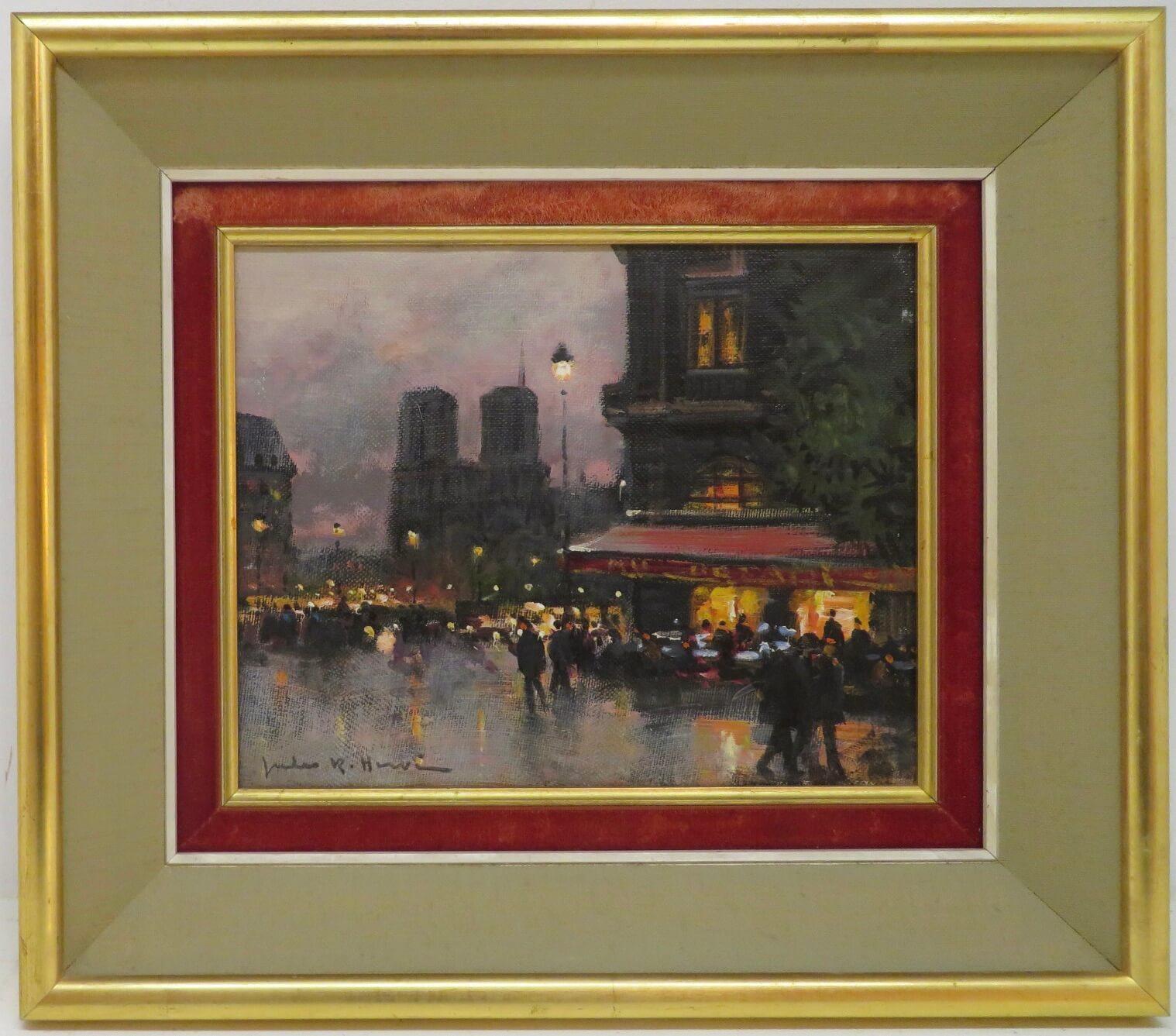 ARTIST: Jules Rene Herve (1887-1981) French

TITLE: “Maxims De Paris Restaurant At Night”

SIGNED: lower right

MEDIUM: oil on canvas

SIZE: 41cm x 36cm inc frame

CONDITION: very good

DETAIL: Herve began his formal art studies in an evening school