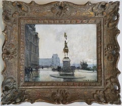 "Place Jeanne D'Arc, Parigi", Jules Herve, Impressionismo francese, Paesaggio urbano di strada