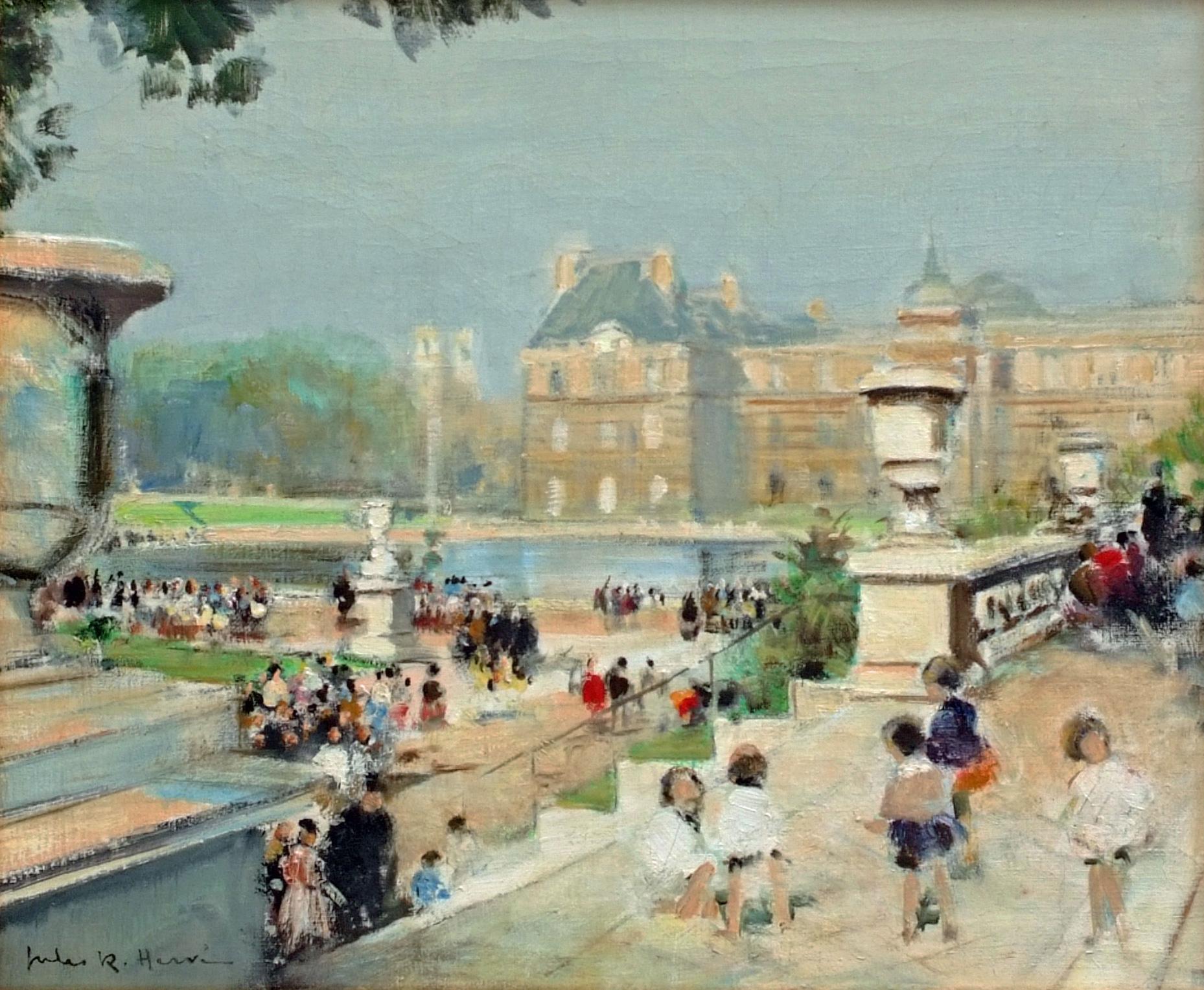 Pond of the Tuileries Garden à Paris en vente 2
