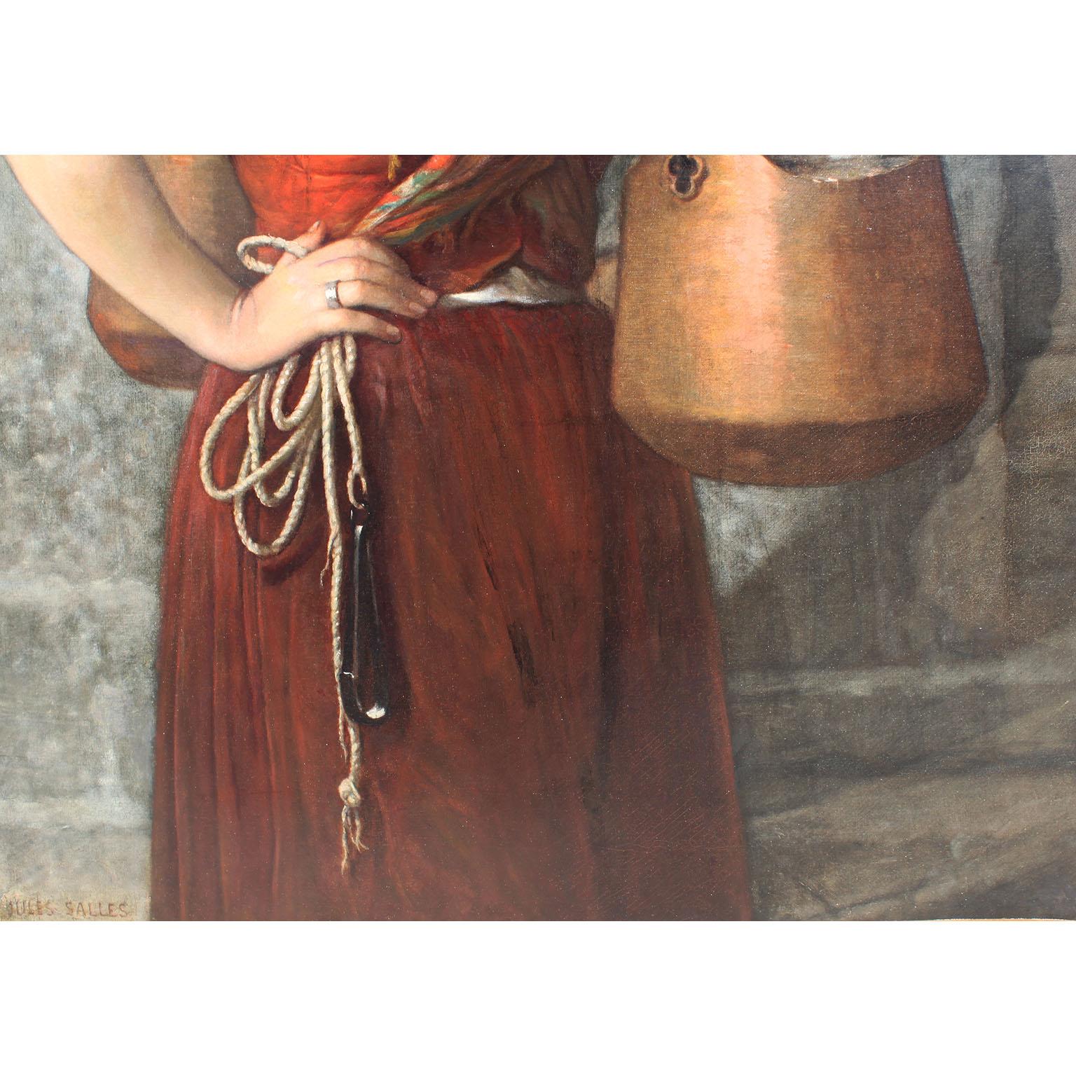 Jules Salles-Wagner, francese, 19° secolo Olio su tela 