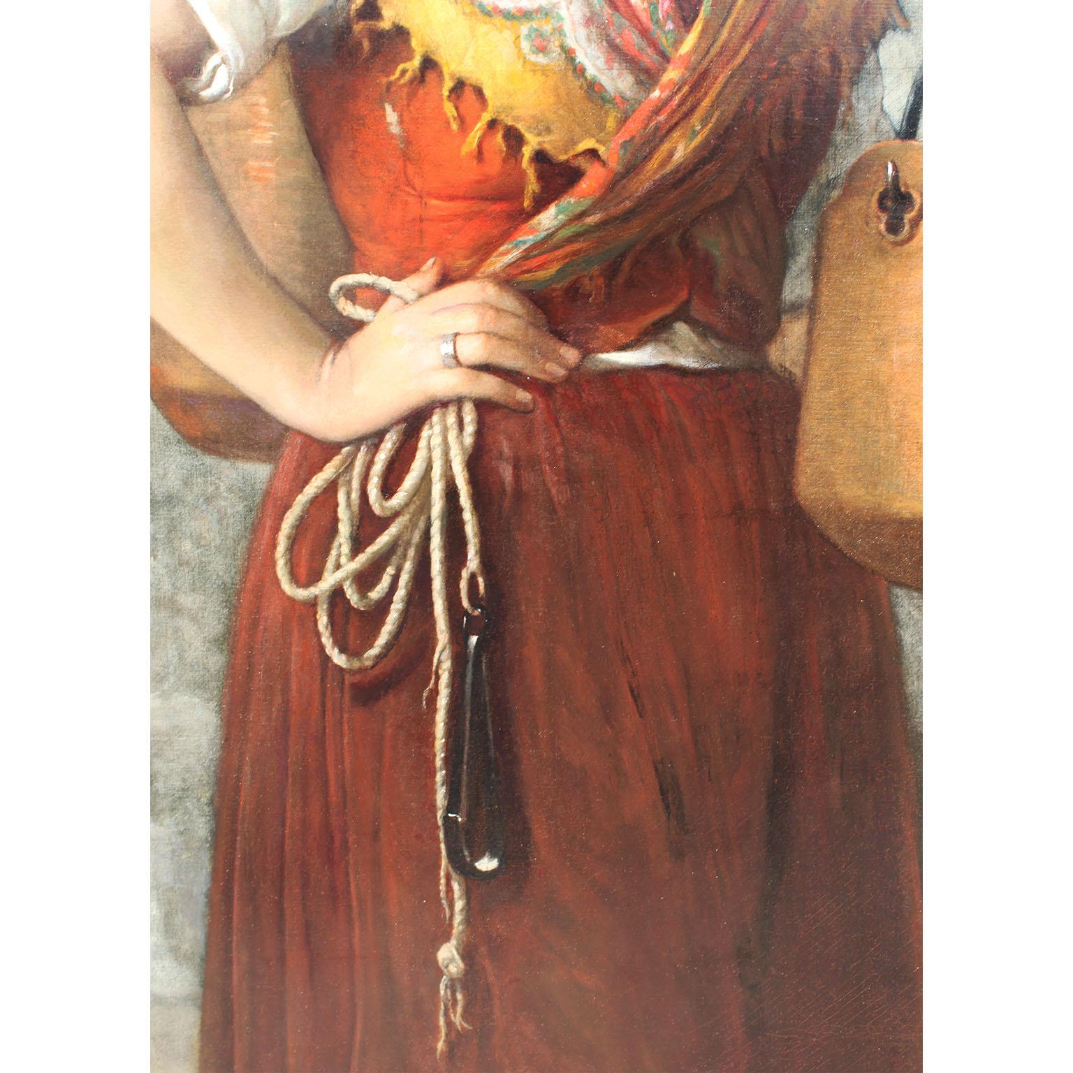 Jules Salles-Wagner, francese, 19° secolo Olio su tela 