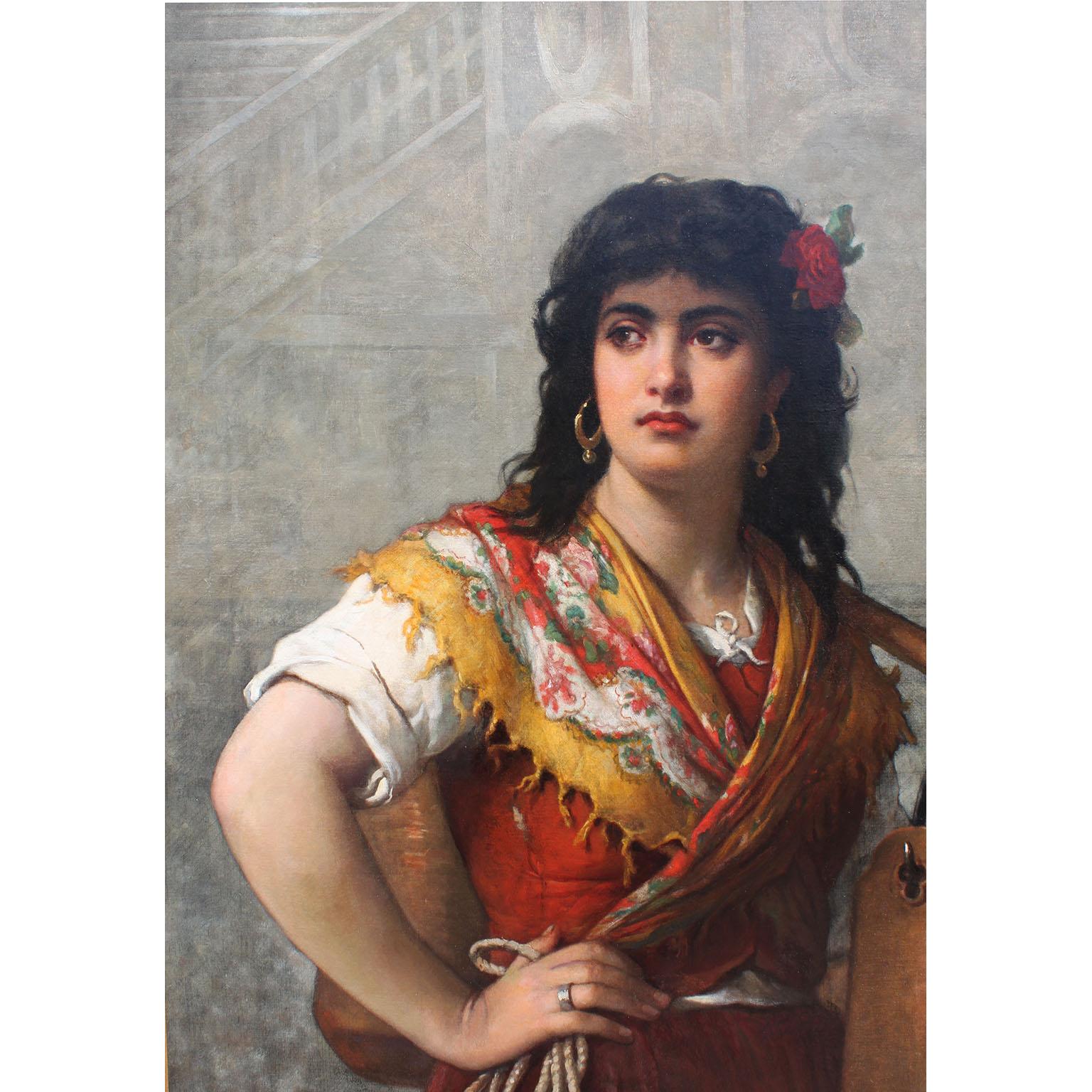 Jules Salles-Wagner, francese, 19° secolo Olio su tela 