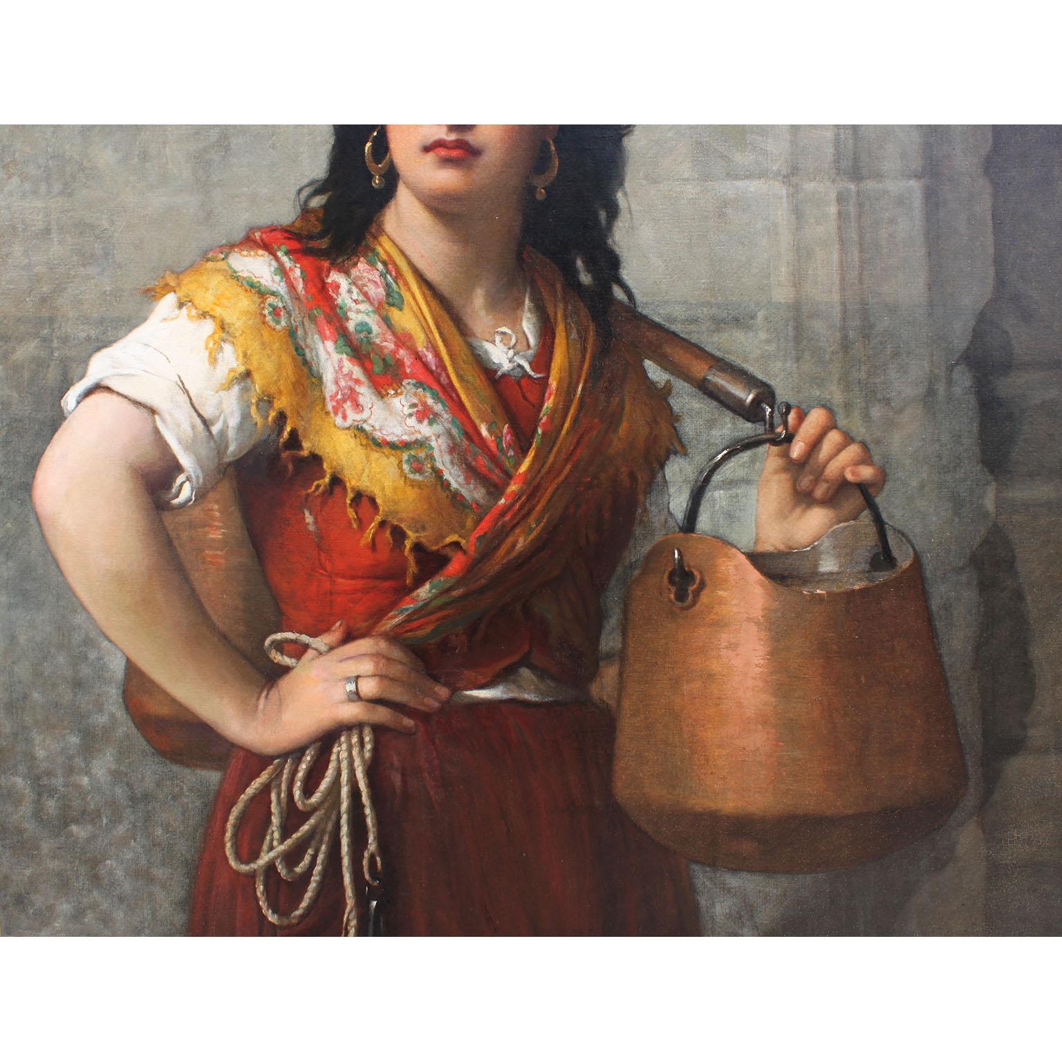Gesso Jules Salles-Wagner, francese, 19° secolo Olio su tela 
