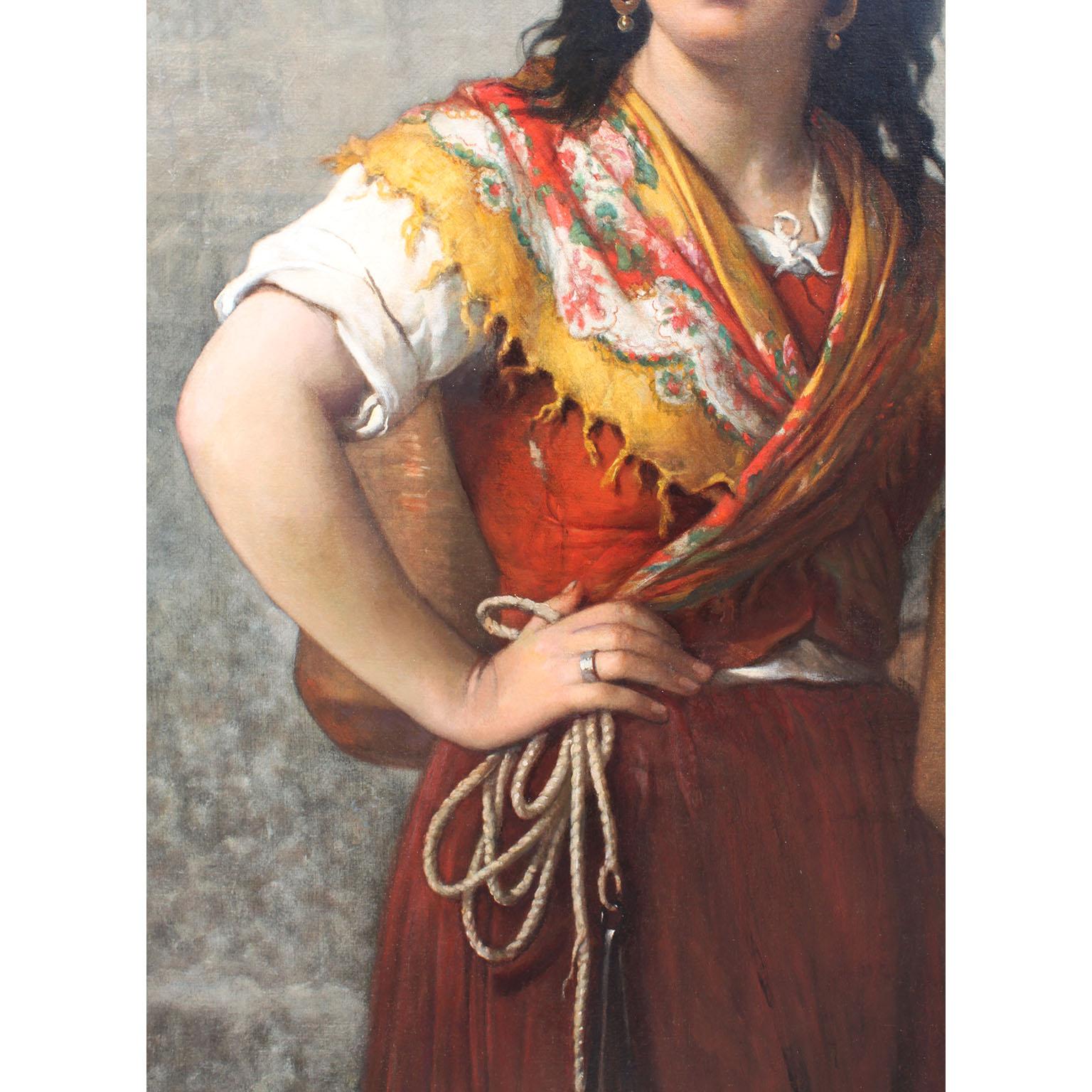 Jules Salles-Wagner, francese, 19° secolo Olio su tela 