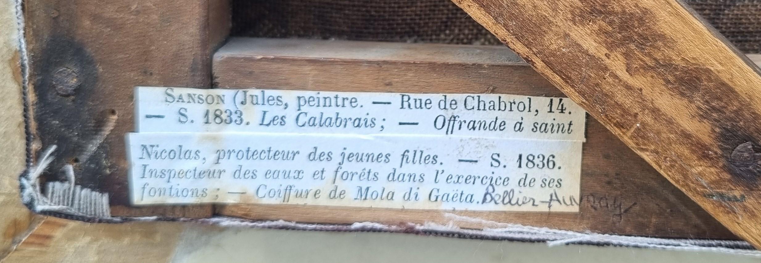 Romantische französische Malerei Italien Como See Mönche Mitte 19. im Angebot 5