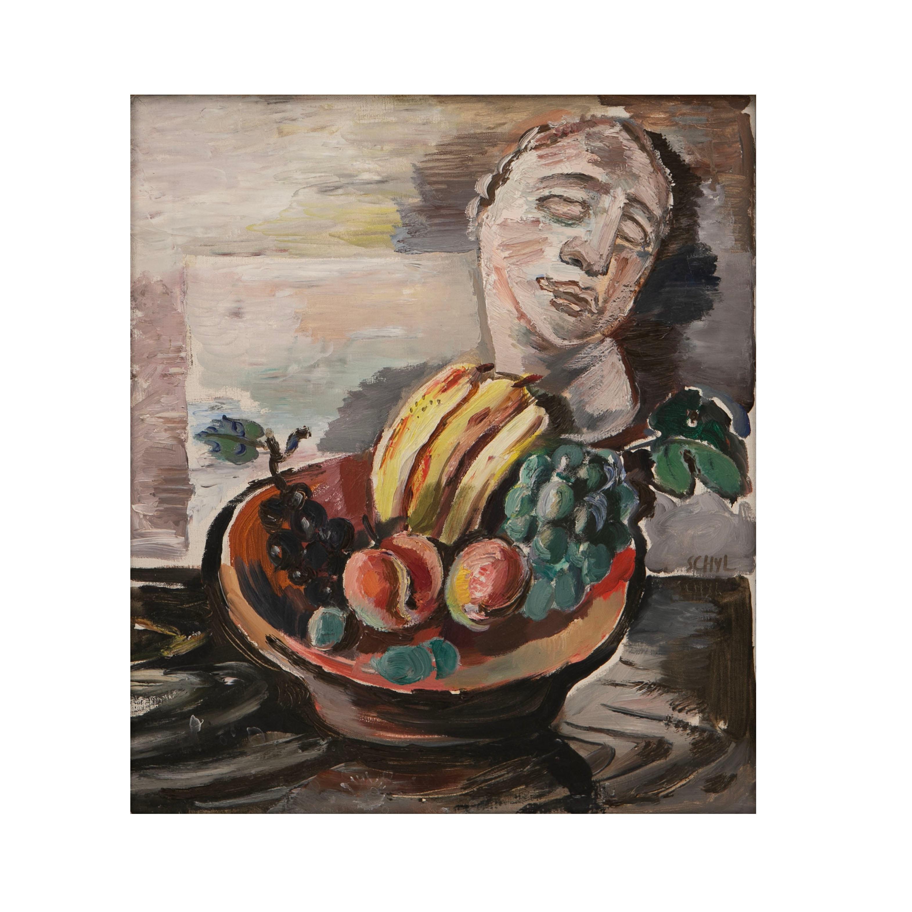 Modern Jules Schyl, Still Life Painting For Sale