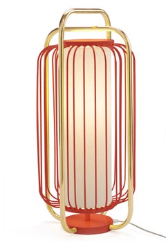 Lampe à suspension Jules d'inspiration Art Déco contemporaine en laiton et noir