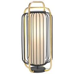 Contemporary Art Deco inspired Jules Pendant Lamp in Brass and Black