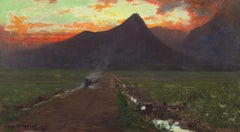 Antique 'Steam Engine, Hilo, Big Island of Hawaii', Paris Salon, De Young, Oakland, SFAA
